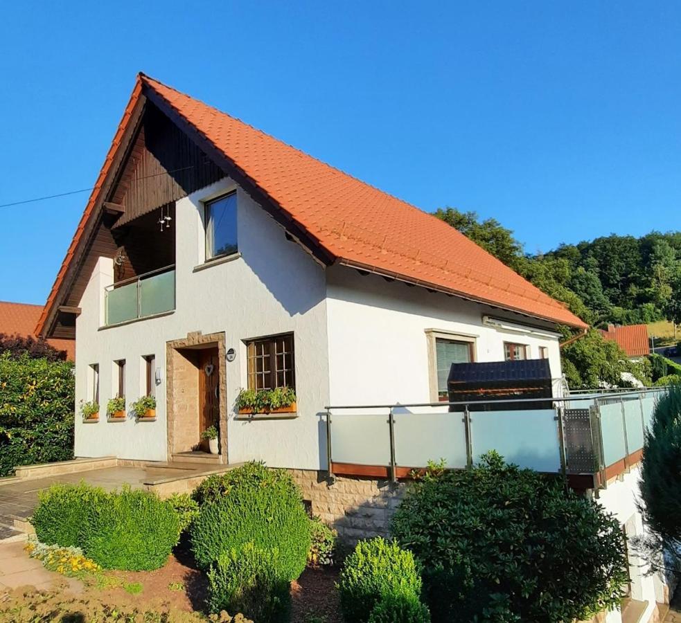 Ferienwohnung Am Rennsteig Bei Eisenach - Ilona Schmidt Wolfsburg-Unkeroda Buitenkant foto
